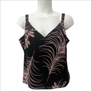 Dress Barn Black and Pink Women's Top